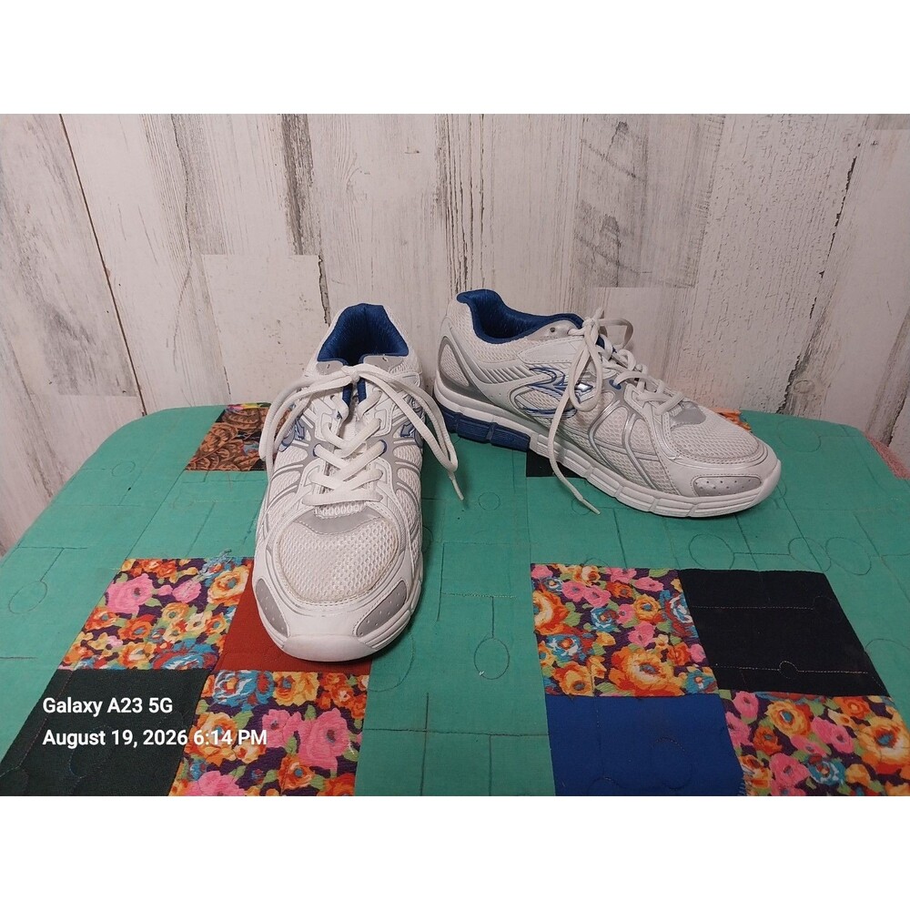 Gravity Defyer Super Walk TB9004MWS-M Men's White Lace-Up Walking Shoes, Size 8